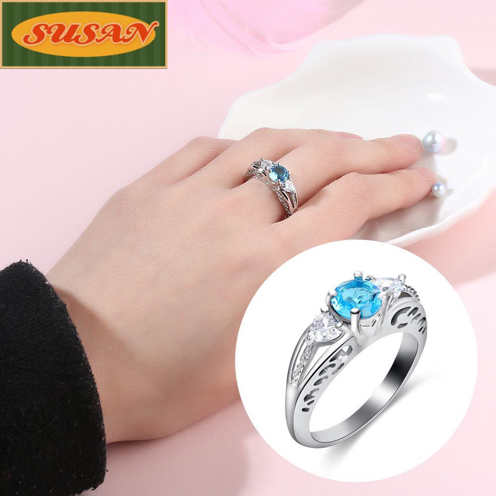 SUSANS Nhẫn Mạ Bạc Thời Trang Cho Nữ