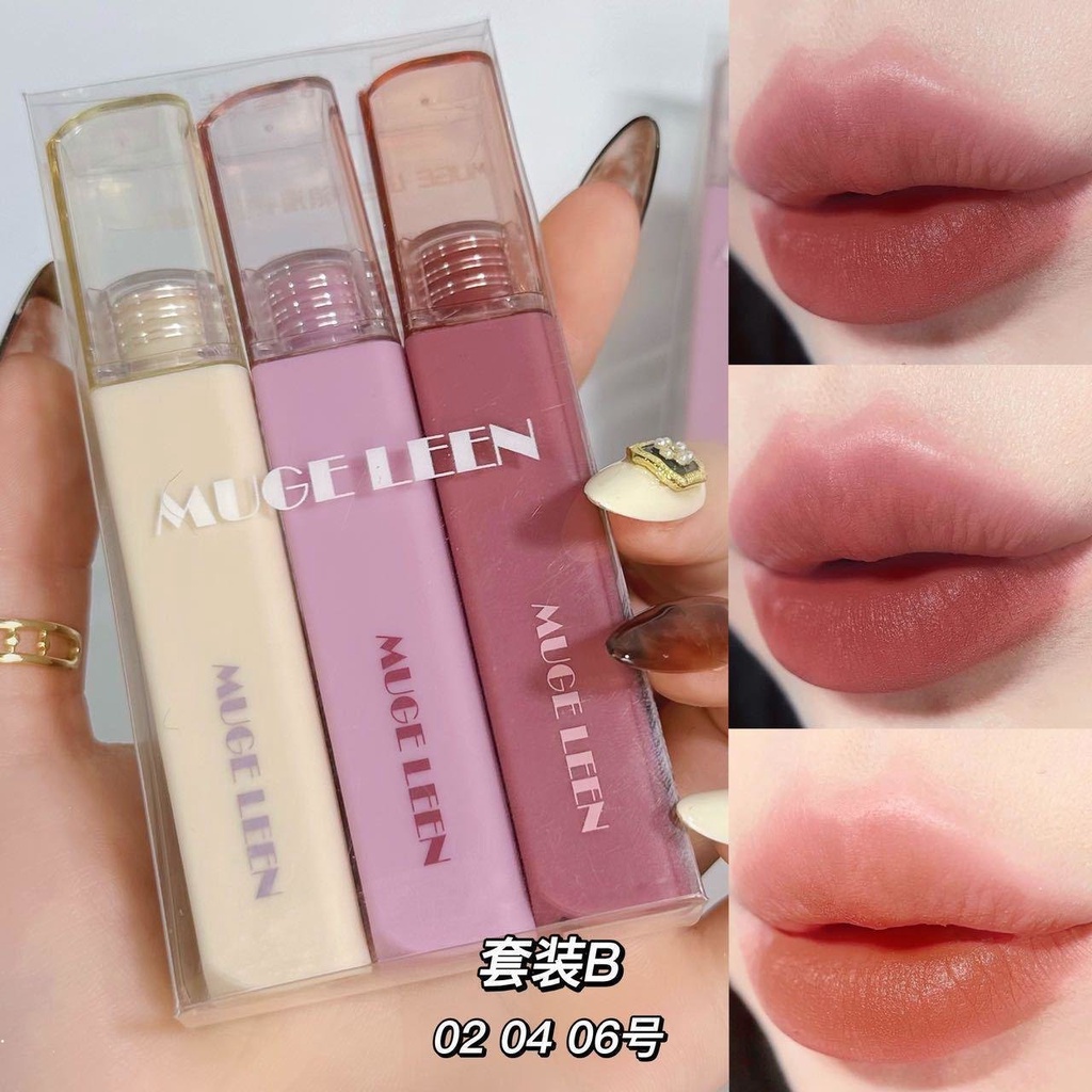 Son Môi Muge Leen Dưỡng Ẩm Chống Thấm Nước Lâu Trôi Không Dễ Phai Màu