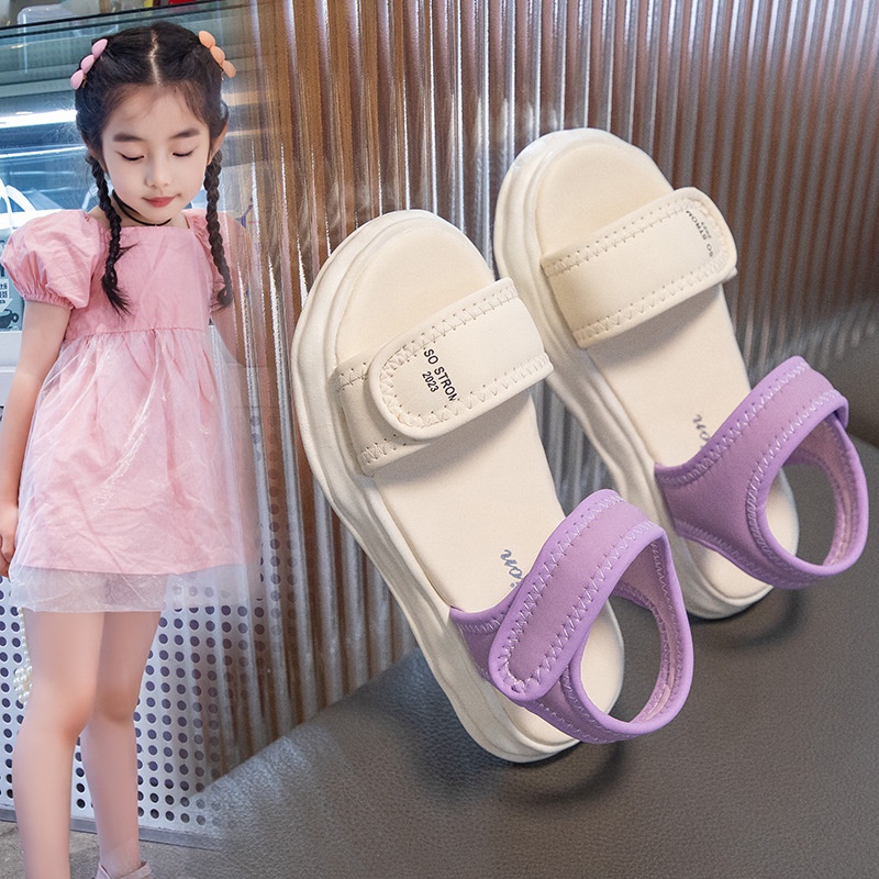Doremi Xăng đan Thể Thao Quai Dán Thoải Mái Thoáng Khí Dễ Phối Đồ Cho Trẻ Em