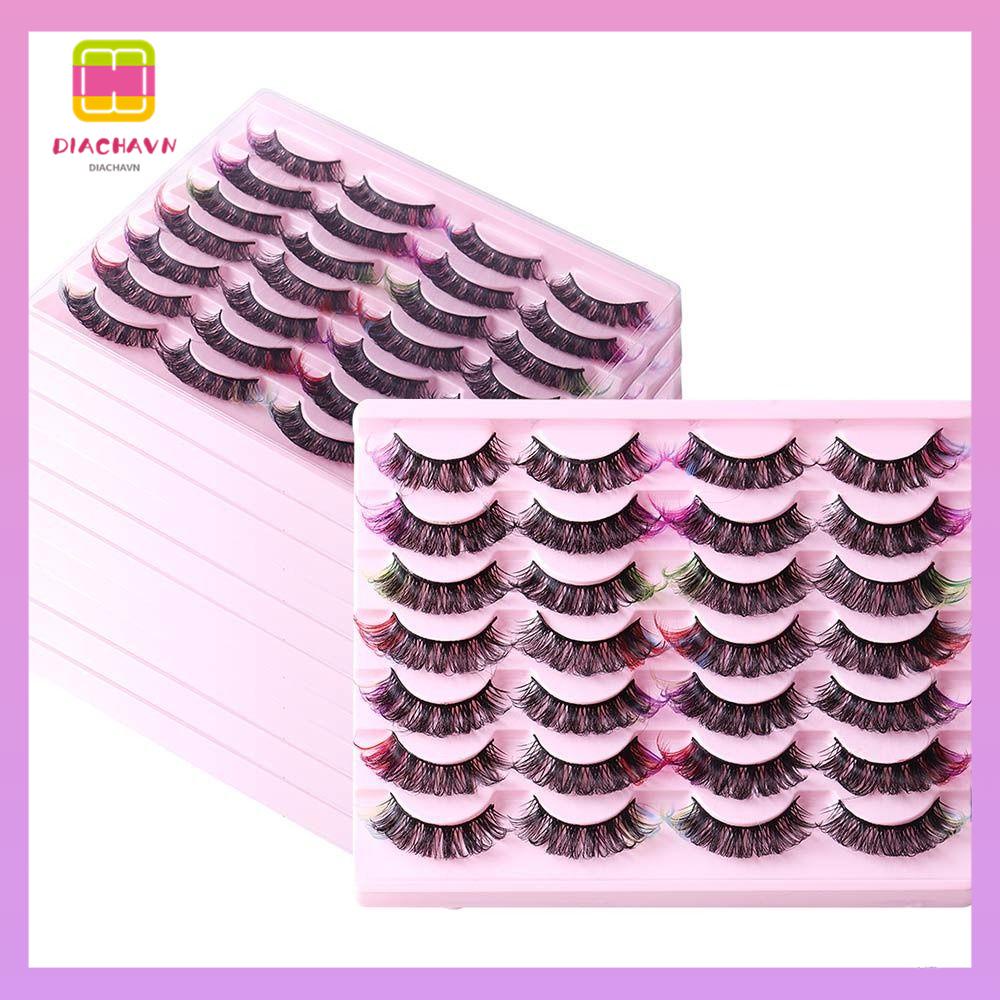 Cặp Lông Mi Giả Tự Nhiên Nhiều Màu Sắc