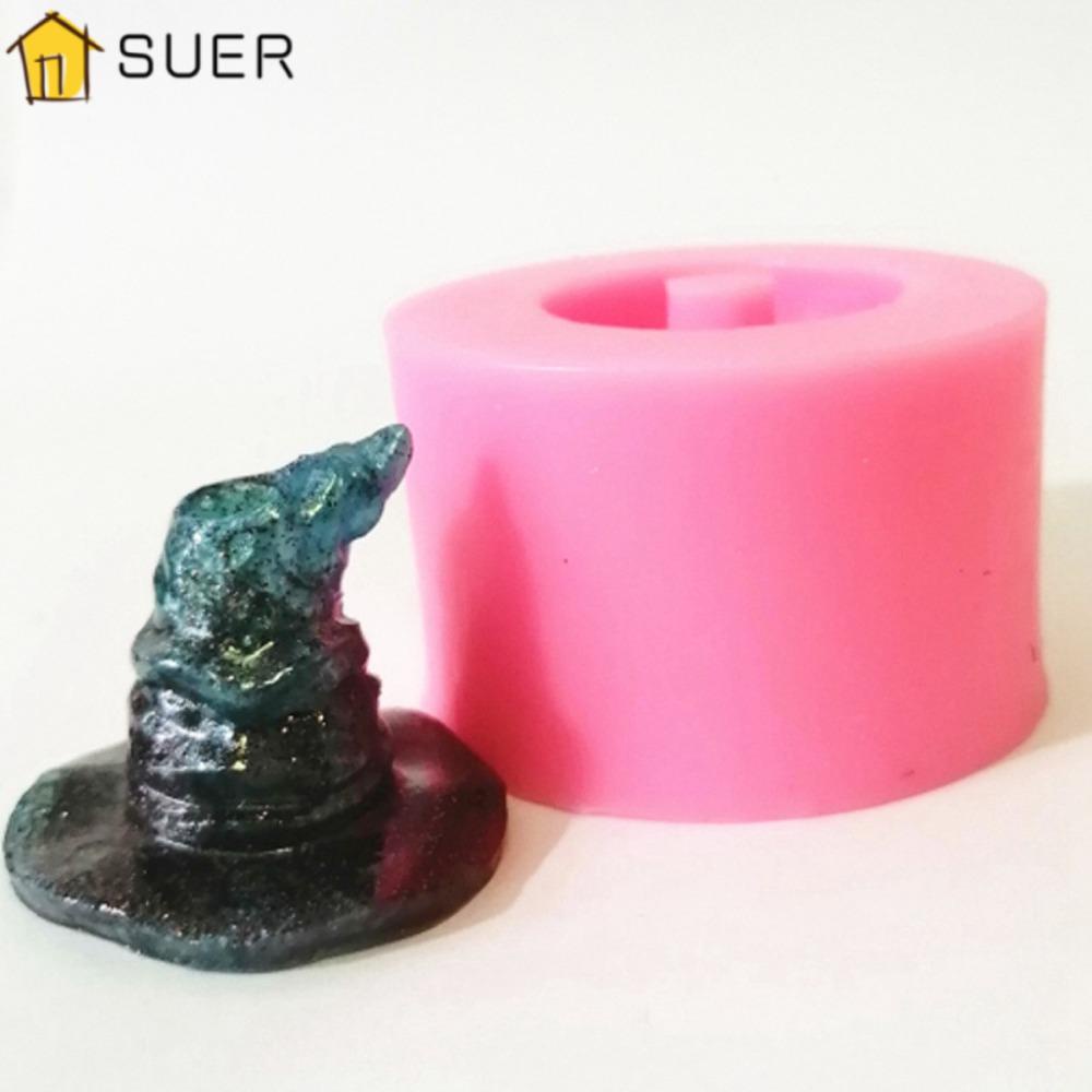 SUENIN Khuôn Silicone Tạo Hình Làm Bánh Kẹo Hình Nón Phù Thủy
