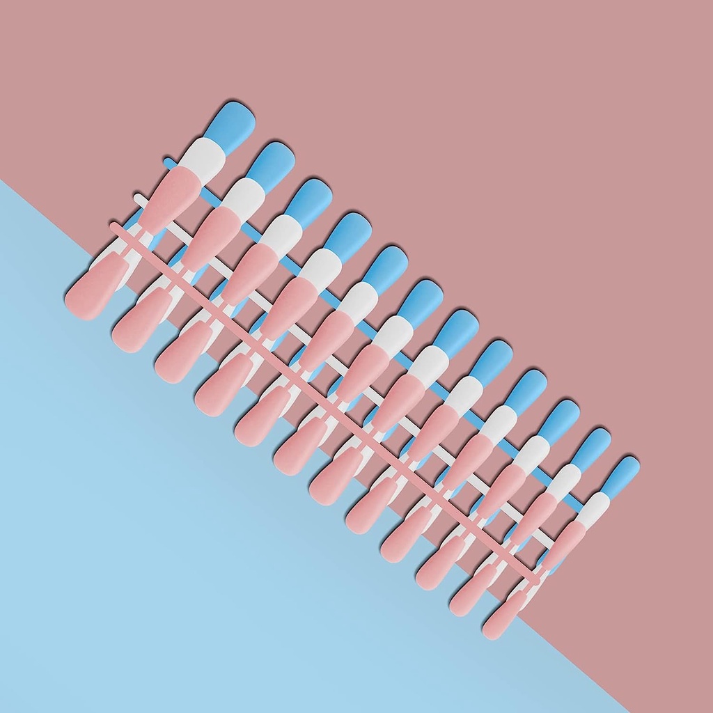 Bộ 72 Móng Tay Giả Bằng Acrylic Che Phủ Toàn Diện DIY