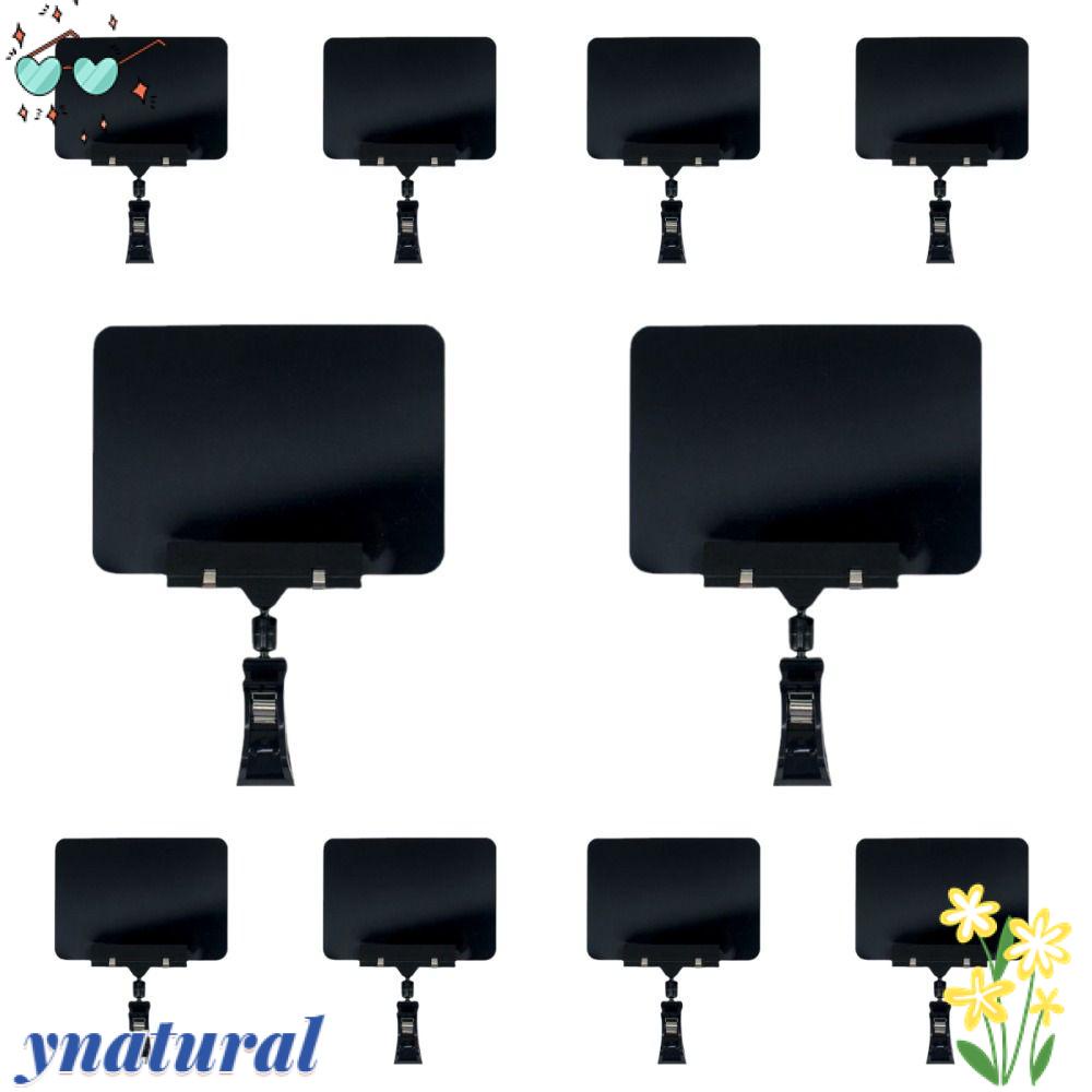 YNATURAL Giá Đỡ Kẹp Trưng Bày Bằng Nhựa Màu Đen Hai Đầu Sử Dụng Được Cho Tiệc Tùng