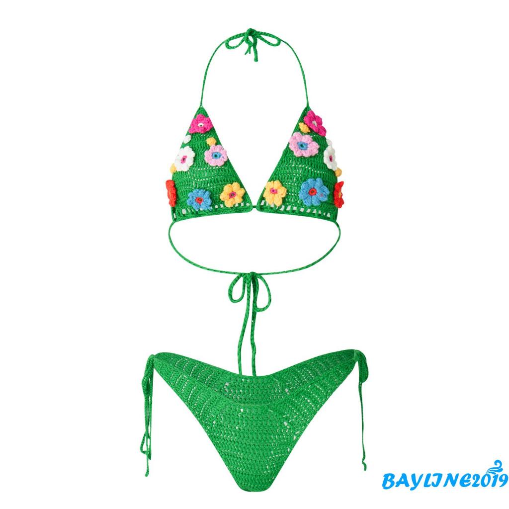 Set Đồ Tắm Họa Tiết Hoa Quyến Rũ Dành Cho Nữ