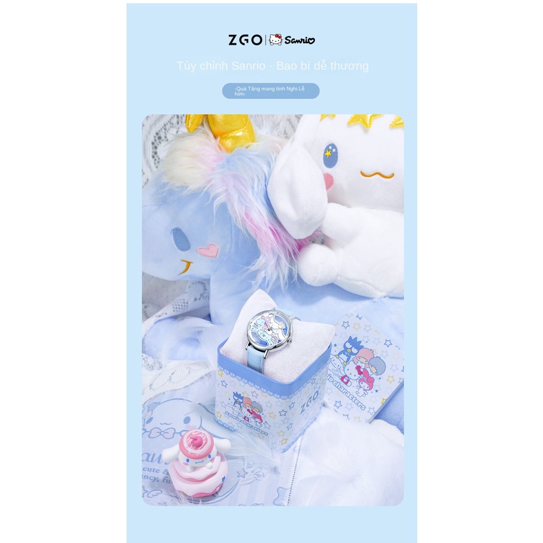 Đồng Hồ Thạch Anh Chống Thấm Nước Hoạt Hình Kuromi Phong Cách Mới Cho Nữ Sinh Trung Học / Trẻ Em / Bé Gái