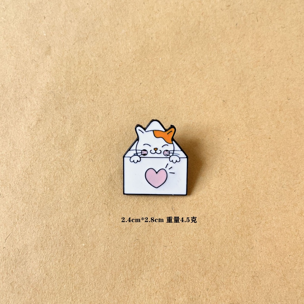 Huy Hiệu Cài Áo Hình Mèo Hoạt Hình Dễ Thương