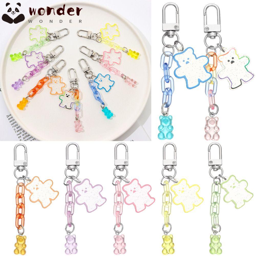 WONDER Móc Khóa Trang Trí Nhiều Màu Sắc Thời Trang
