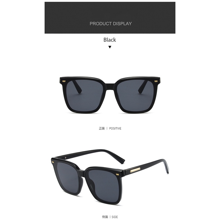 Kính Mát Gọng Vuông Chống Tia UV Phong Cách Hàn Quốc
