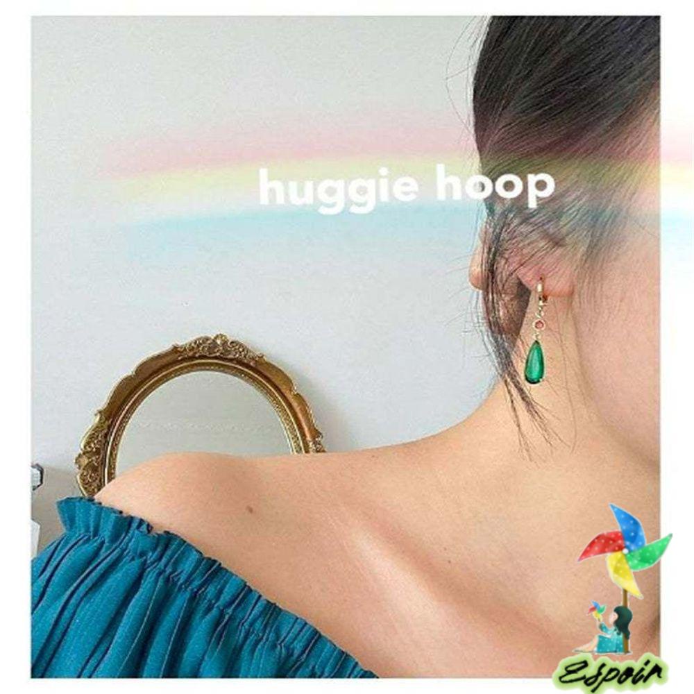 ESPO Hoa Tai Dáng Dài Đính Đá Nhân Tạo Thời Trang