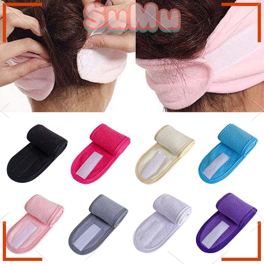 SUMU Băng Đô Vải Sợi Nhỏ Mềm Mại Màu Trắng Thấm Hút Nước Có Thể Điều