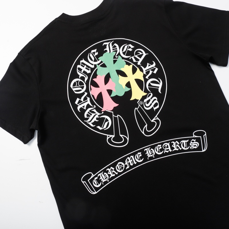 Áo Thun Tay Ngắn Cổ Tròn In Chữ Thập Ngựa Nhiều Màu Thời Trang Cao Cấp Cho Nam Và Nữ Chr-Come88-The