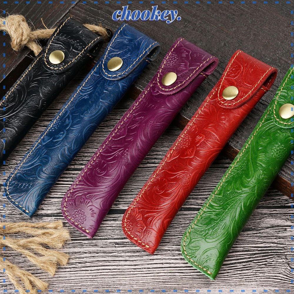 CHOOKEY Hộp Đựng Bút In Họa Tiết Hoa Xinh Xắn Nhỏ Gọn Giá Đỡ