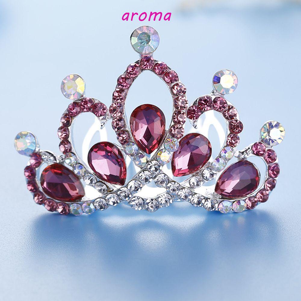 AROMA Lược Cài Tóc Hình Vương Miện Thời Trang Cho Nữ