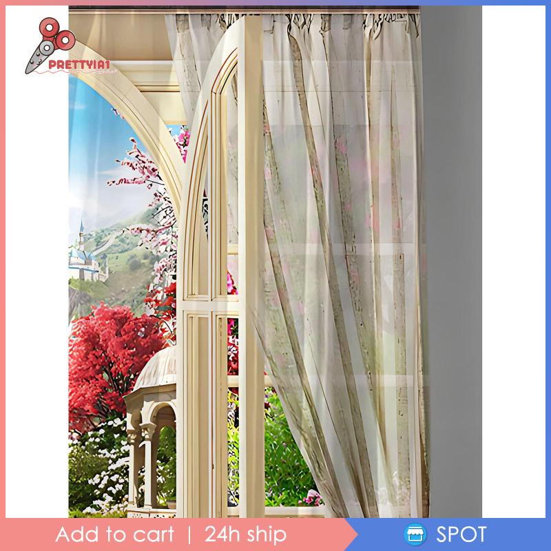 Rèm Cửa Sổ Bỏ Túi Phong Cách Đồng Quê Pháp Cho Phòng Ngủ / Nhà Bếp