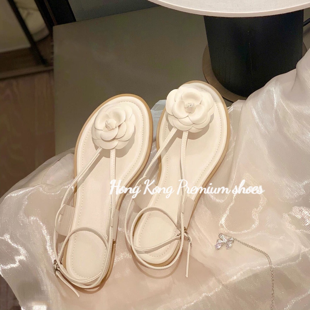 Hong Kong Premium shoes❥(^_-)Xăng đan Kẹp Ngón Đế Bệt Quai Mỏng Thời Trang Xuân Hè Dành Cho Nữ