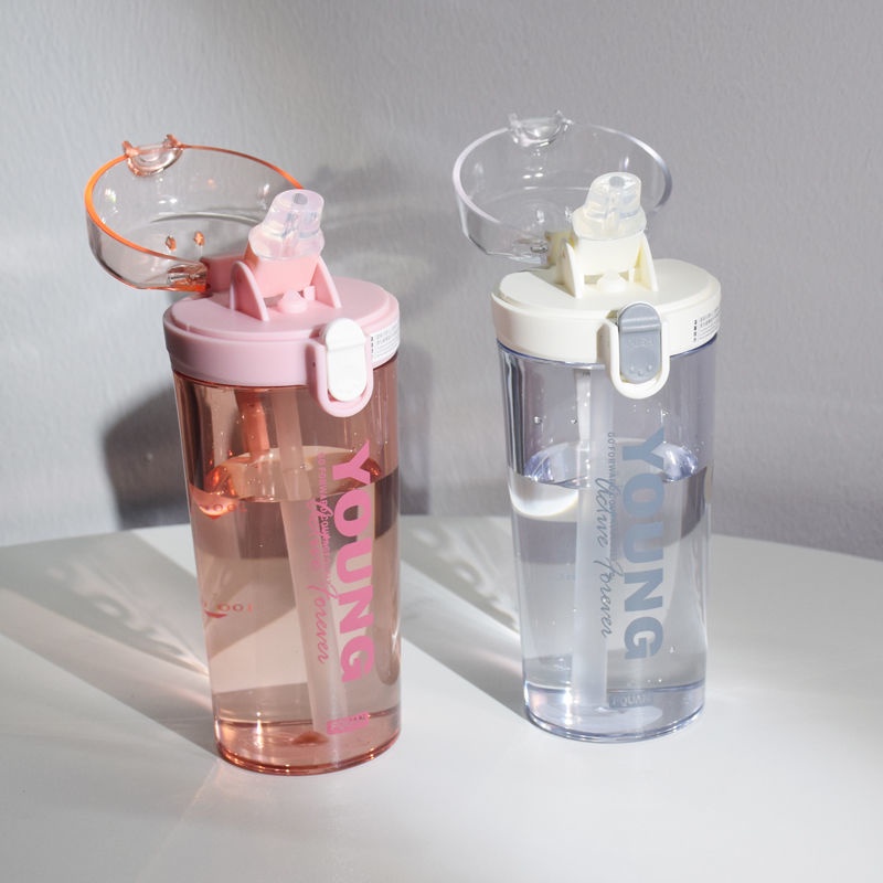 Bình Nước Thể Thao Dung Tích Lớn Có Ống Hút Tiện Dụng