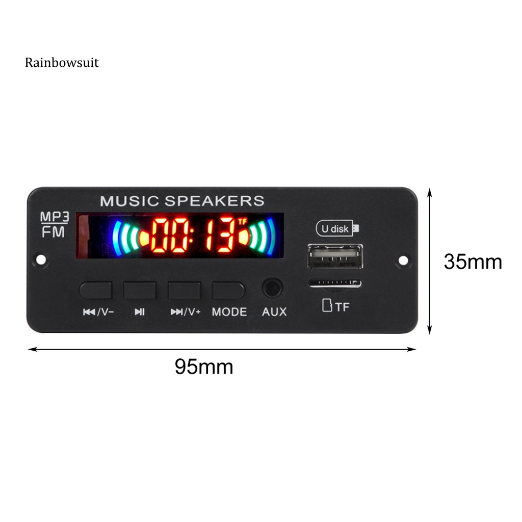 Máy Nghe Nhạc MP3 Bluetooth 5.0 Đa Năng Có Chức Năng Khuếch Đại Cho Xe Hơi