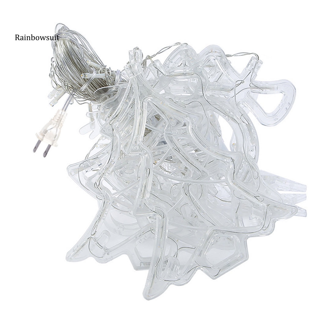 Rèm Cửa Chống Thấm Nước Có Đèn Hình Tuần Lộc Lãng Mạn Trang Trí Giáng Sinh