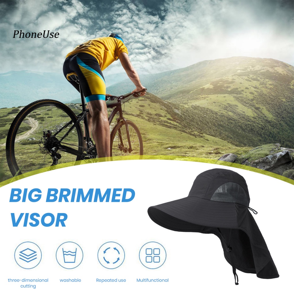 Mũ Rộng Vành Da PU Chống Tia UV Chống Thấm Nước Có Thể Gấp Gọn Tiện Dụng Cho Nam Và Nữ