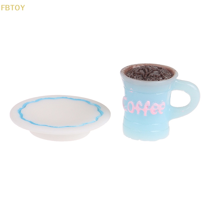 Bộ Ly Tách Uống Cà Phê Mini Tỉ Lệ 1 / 12 Trang Trí Nhà Búp Bê