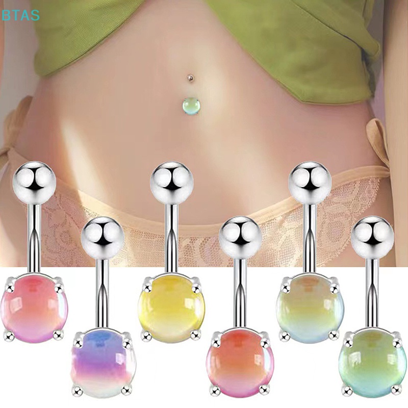 Khuyên Rốn Bằng Thép Không Gỉ Màu Kẹo Thời Trang Gợi Cảm Cho Nữ