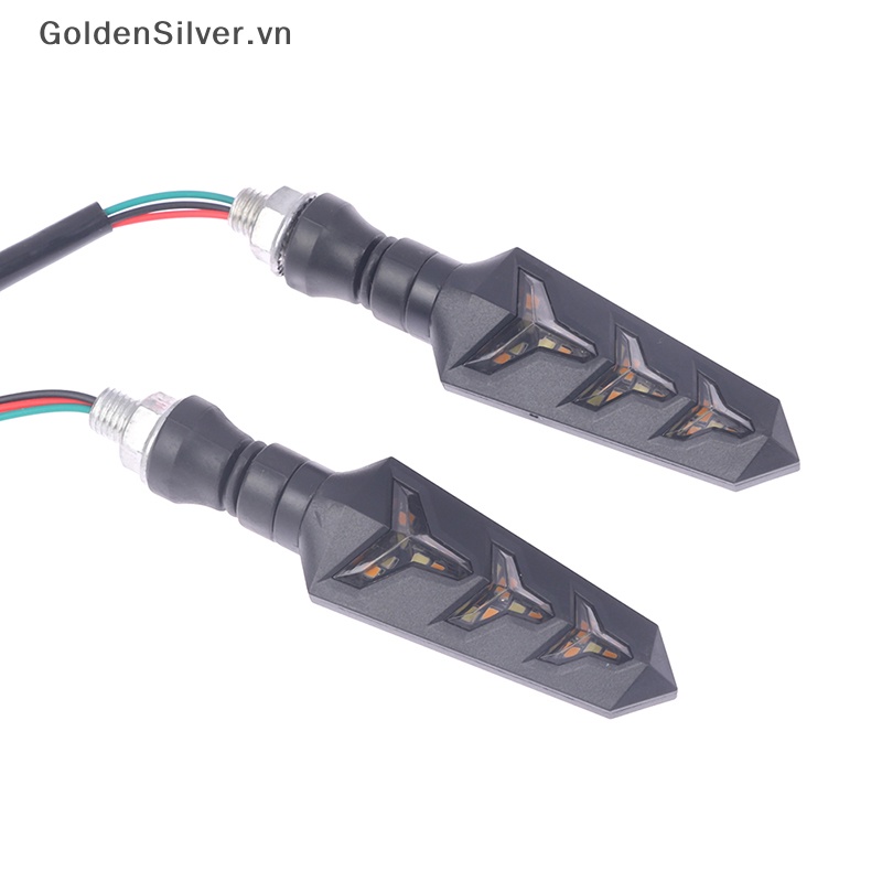 Set 2 Đèn Xi Nhan Ánh Sáng Vàng Bạc Dành Cho Xe Mô Tô