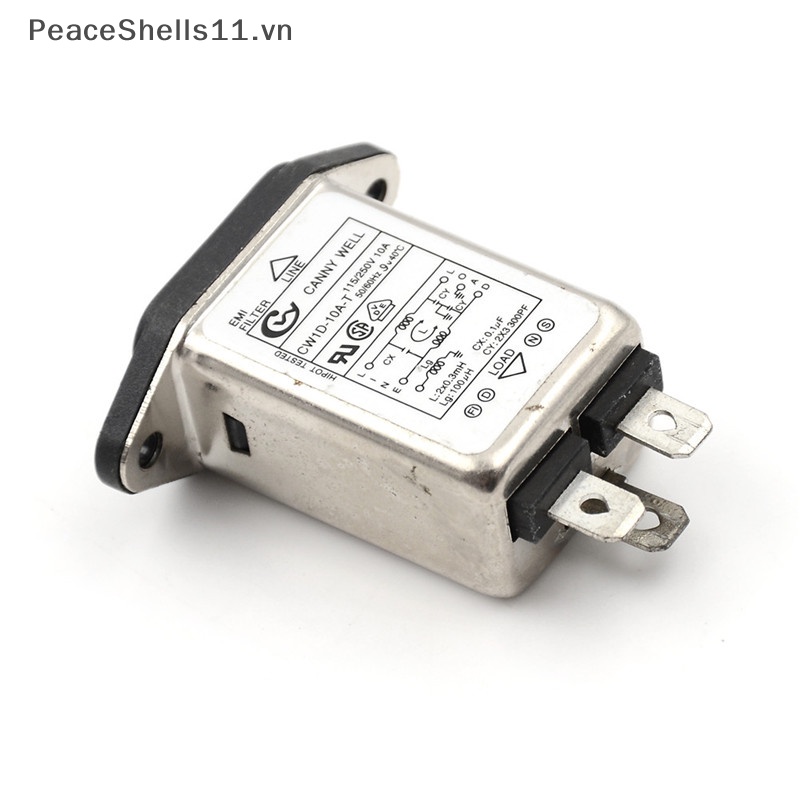 1 Bộ Lọc Giảm Tiếng Ồn EMI RFI AC 250V 10A CW1D-10A-T 0 0 0 0 0 .