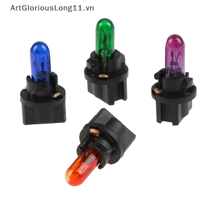 Set 10 Đèn Led T5 5 Bóng W1.2W Gắn Bảng Điều Khiển Dành Cho Ô Tô