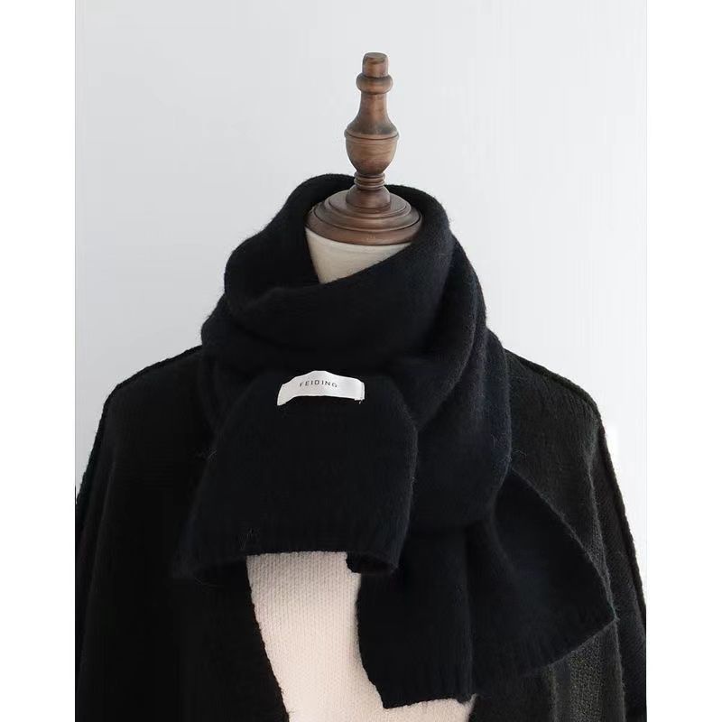 Khăn Choàng Cổ Dài Màu Sắc Đơn Giản Giữ Ấm Tốt Thời Trang Unisex Phong Cách Hàn Quốc