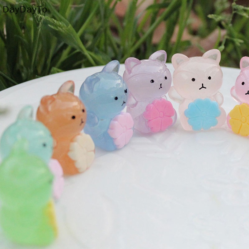 Set 10 Tượng Chú Cáo / Vịt Dạ Quang Trang Trí Tiệc Giáng Sinh