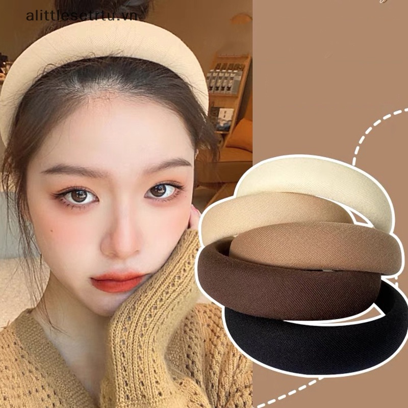 Băng Đô Nhung Dày Dặn Bản Rộng Thời Trang Cho Nữ