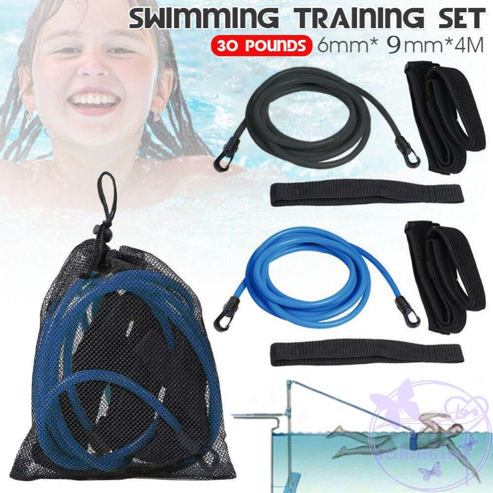 AVALENTINE Dây Kháng Lực 4M / 3M Bằng Latex Co Giãn Tùy Chỉnh Tiện Dụng Cho Bé Tập Bơi