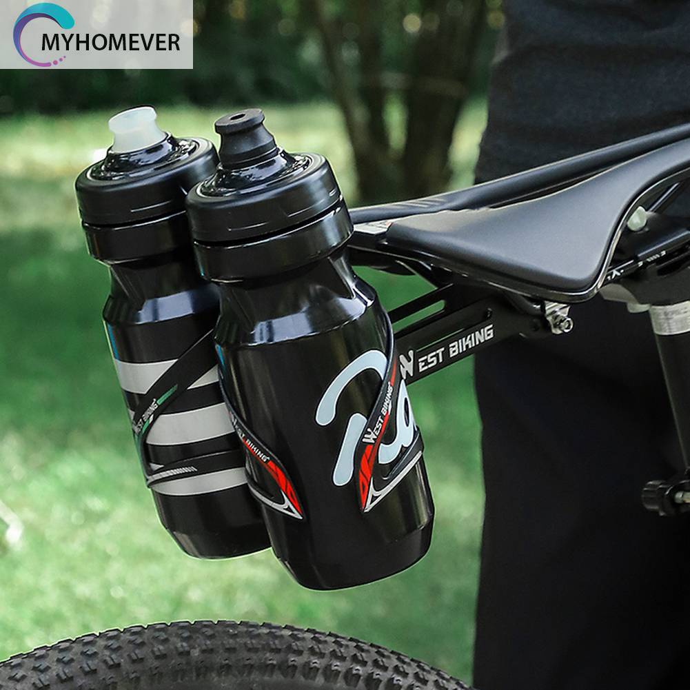 Giá Đỡ Bình Nước Nối Dài Bằng Hợp Kim Nhôm Gắn Yên Xe Đạp Tiện Lợi