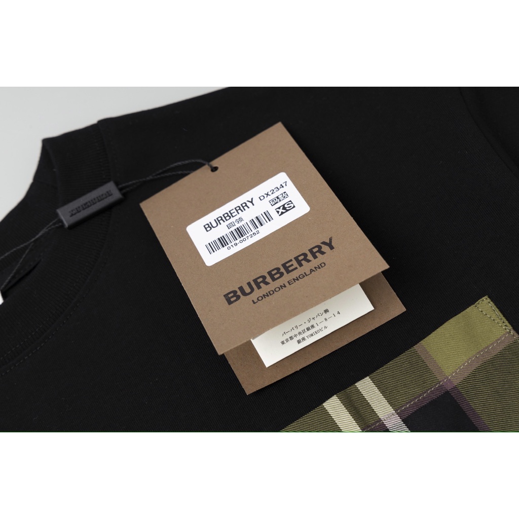 Áo Thun Cotton 23ss Thiết Kế Túi Họa Tiết Kẻ Sọc Sang Trọng Phong Cách Đường Phố Cho Nam Và Nữ