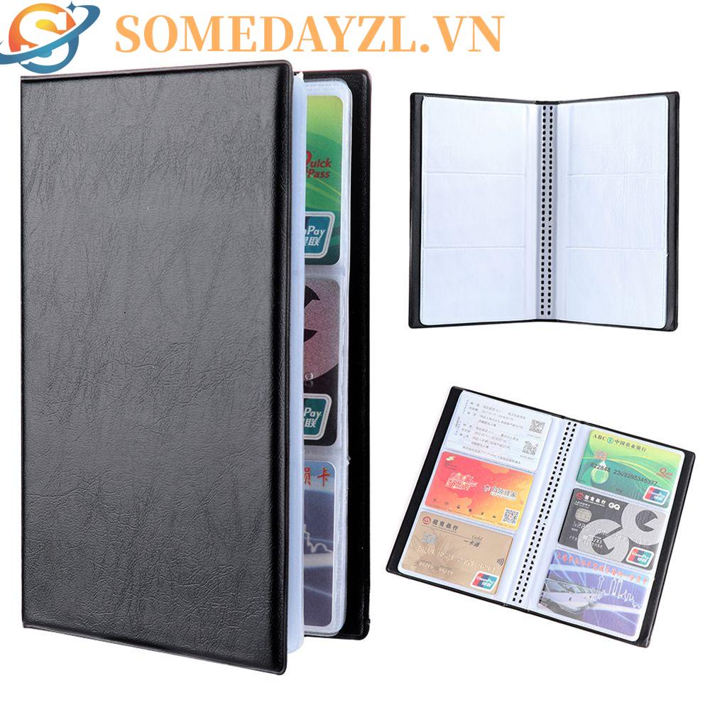 SOMEDAYZL Ví Da Đựng Thẻ Đa Năng Cỡ Lớn Thiết Kế Đơn Giản