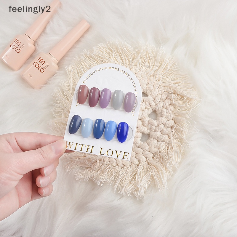 Bộ 10 Thẻ Giấy Cứng Trưng Bày Móng Tay Nghệ Thuật