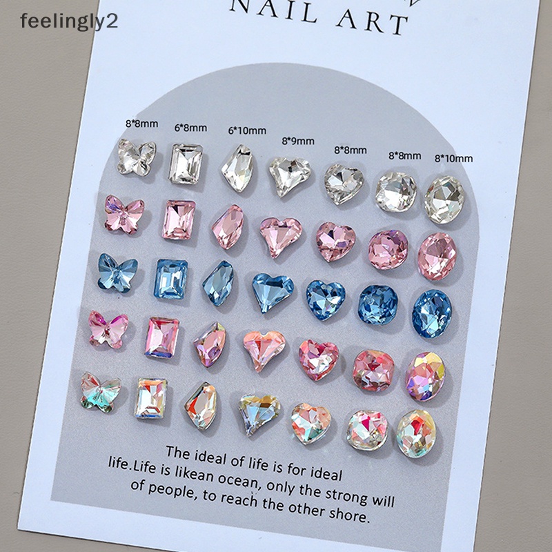 Bộ 28 Hạt Đá Đính Trang Trí Móng Tay Nghệ Thuật