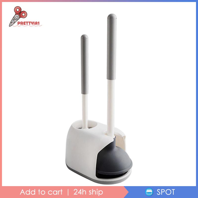 Bàn Chải Cọ Bồn Cầu 2 Trong 1 Nhanh Khô Tiện Dụng