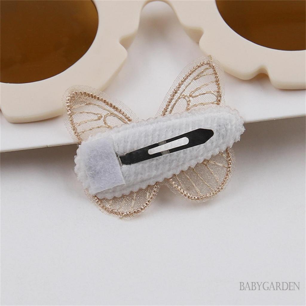 / / Bộ Kẹp Tóc Kính Mát Hình Bướm / Hoa Hướng Dương Hoạt Hình Cho Bé Gái Dự Tiệc