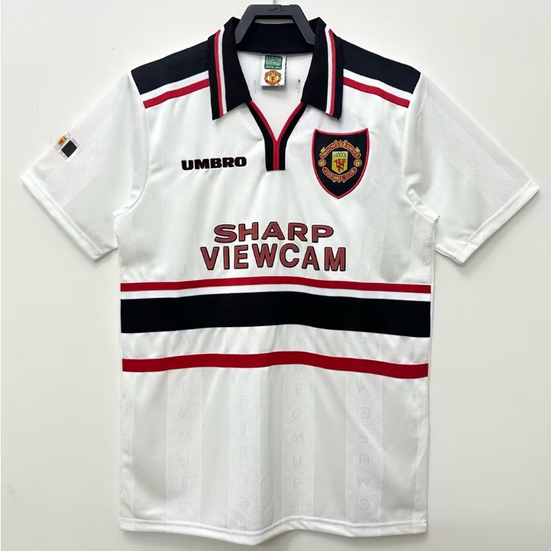 Áo Thun Thể Thao Tay Ngắn Mau Chóng Khô Ráo Phong Cách Retro Manchester United 1998