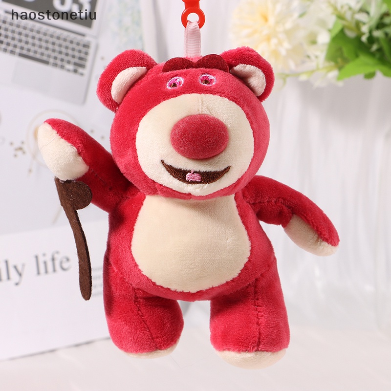 Ha Móc Khóa Hình Búp Bê Hoạt Hình Nhồi Bông Dâu Tây Cầm Gậy Đi