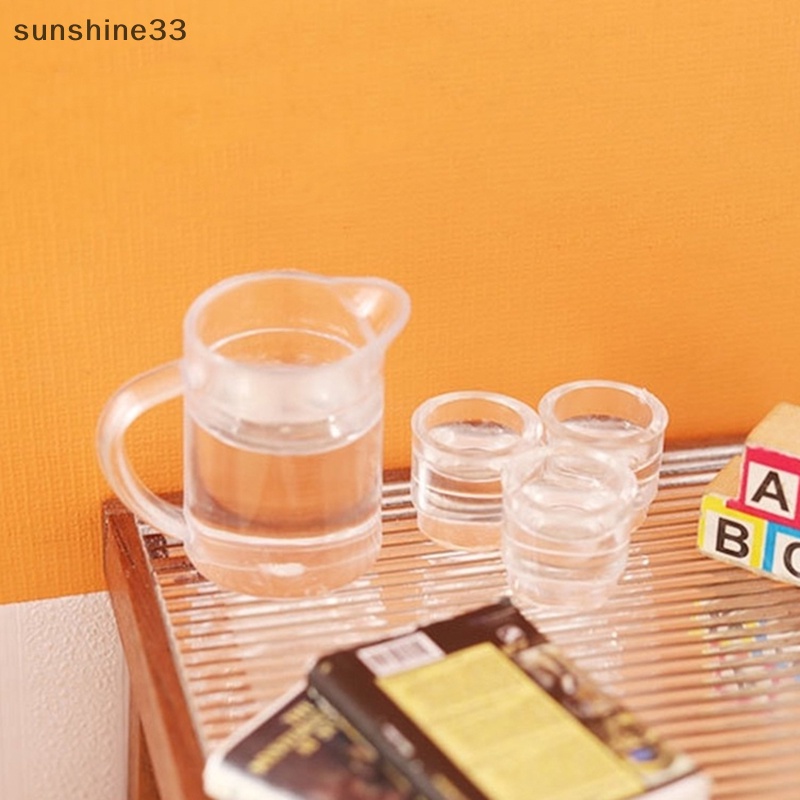 1 Bộ Ly Nước Chanh Trang Trí Nhà Búp Bê 1: 12