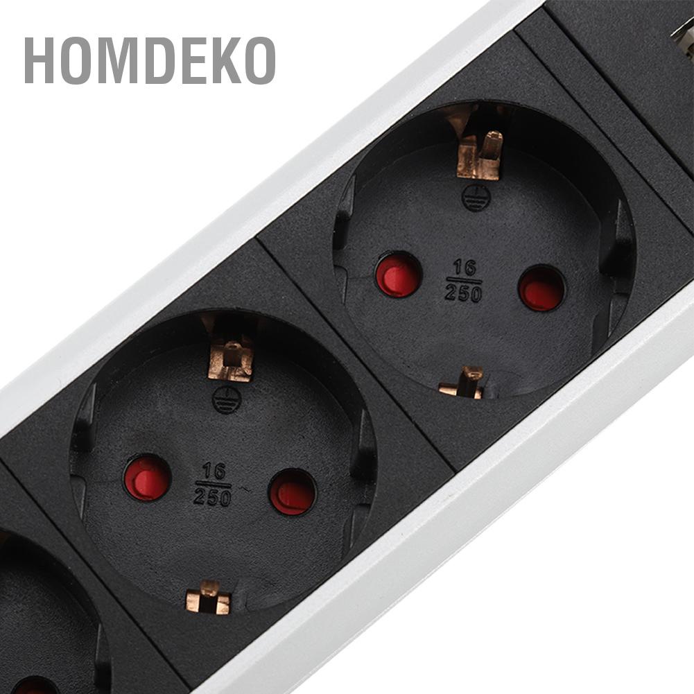 Điện Kéo Ổ Cắm Bàn Làm Việc Nhà USB Popup Phích Châu Âu 250V Homdeko K.