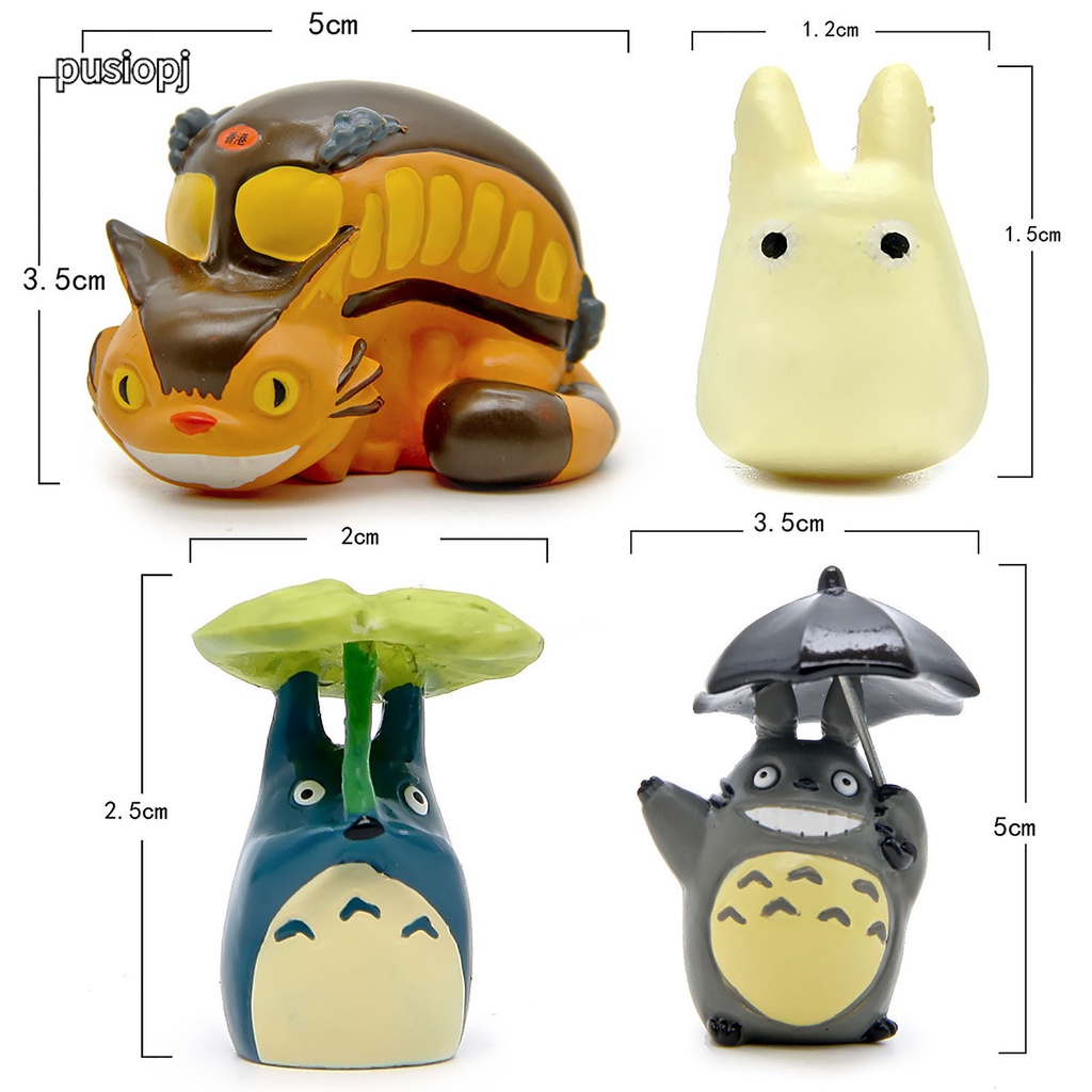 Bộ 8 Mô Hình Nhân Vật Hoạt Hình Ghibli My Neighbor Totoro