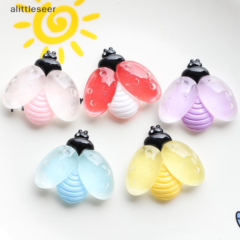 Set 3 Móc Điện Thoại Mini Bằng Nhựa Resin Dạ Quang Hình Chú Ong Dễ Thương DIY
