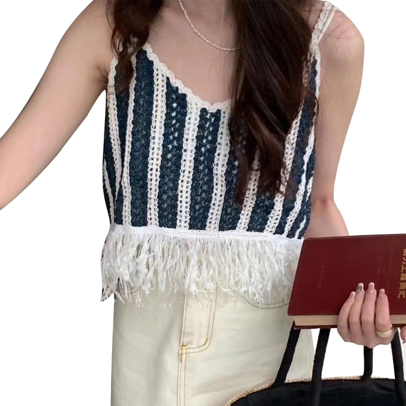 Áo Croptop Hai Dây Dáng Ngắn Thời Trang Mùa Hè Quyến Rũ Cho Nữ