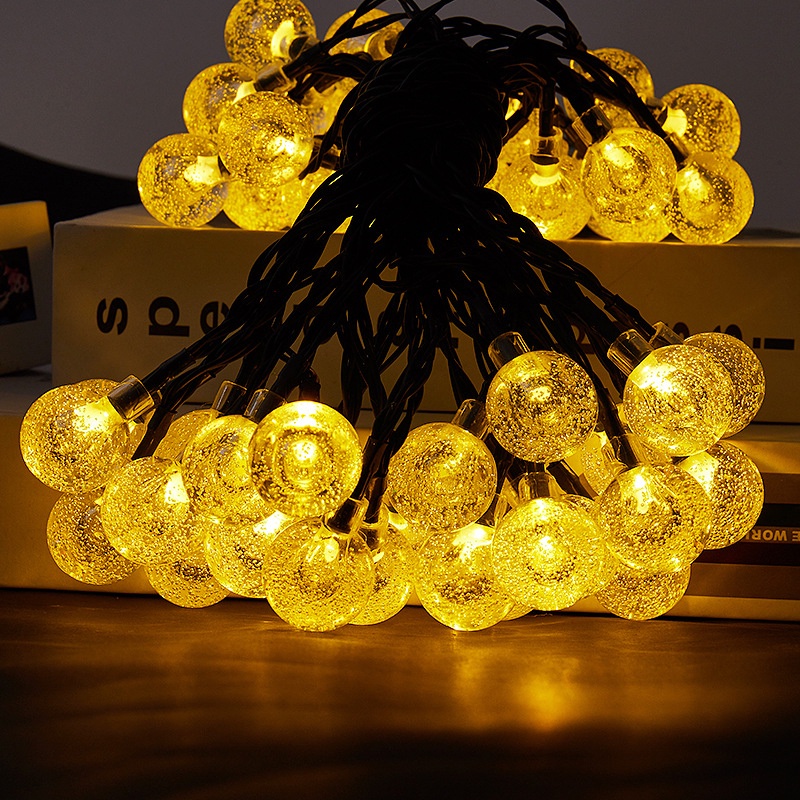 Dây Đèn LED Trang Trí Sân Vườn Chạy Năng Lượng Mặt Trời