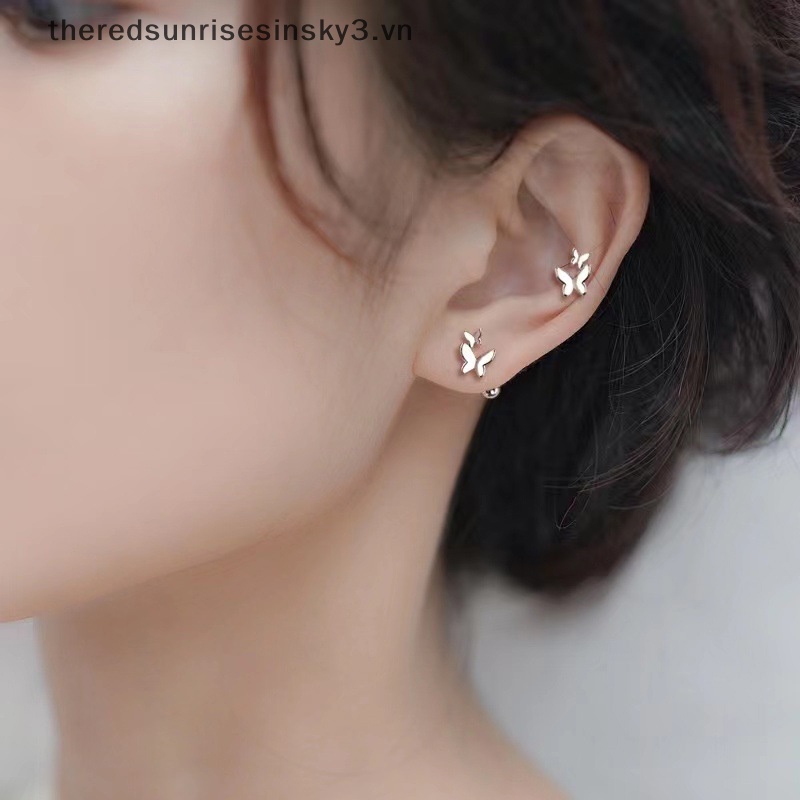 1 Đôi Bông Tai Hình Bướm Thời Trang Dành Cho Nữ