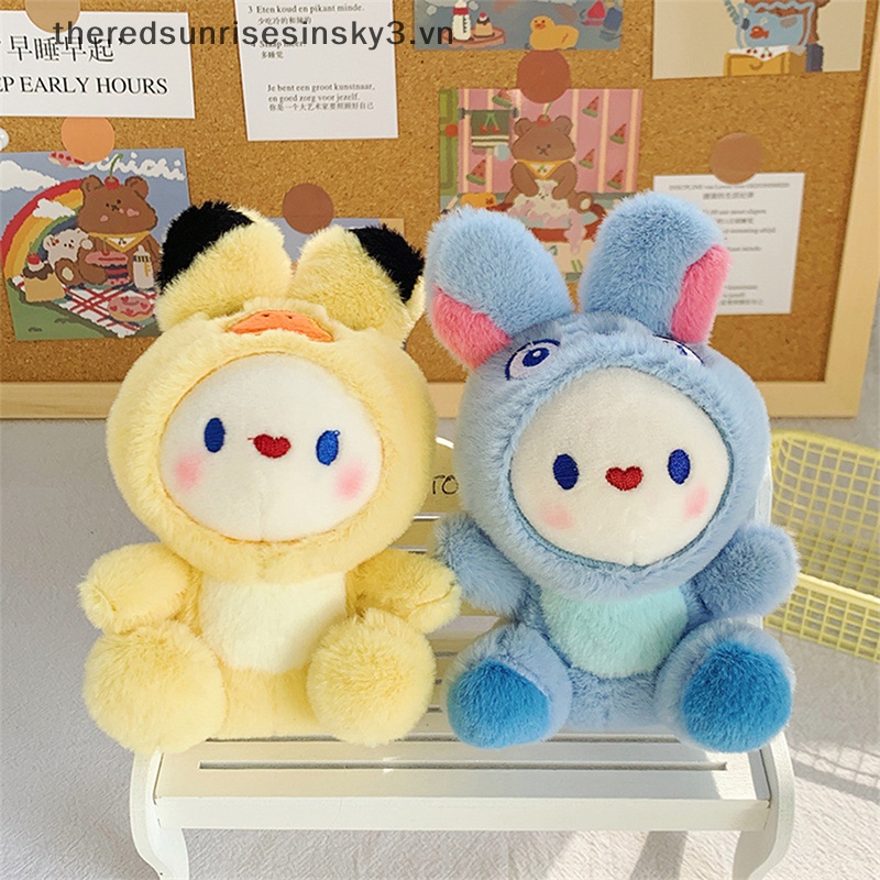 Móc Chìa Khóa Hình Thỏ Nhồi Bông Dễ Thương Sáng Tạo