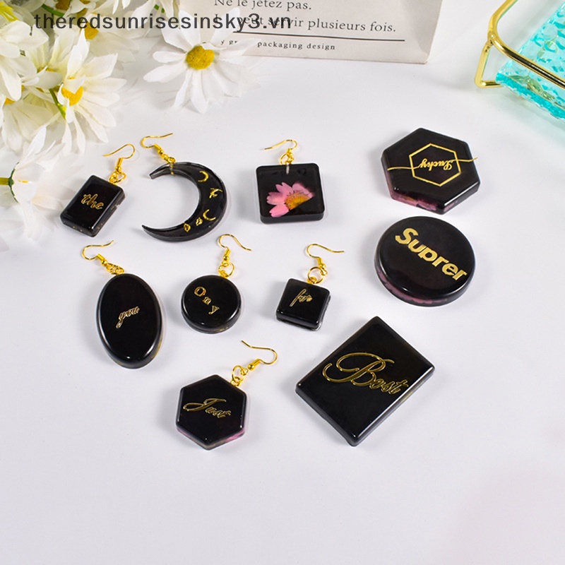 Khuôn Silicon Làm Mặt Dây Chuyền / Bông Tai DIY Thời Trang